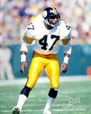 Mel Blount Signed Steelers Bumble Bee Throwback Jersey (GTSM) Defensive Back