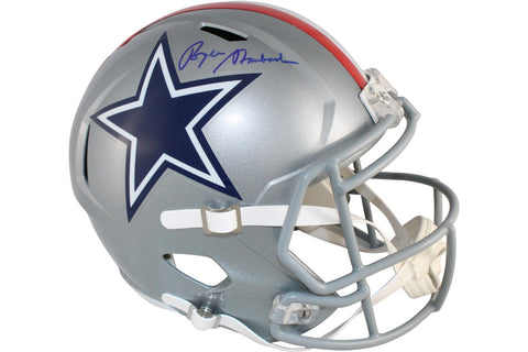Roger Staubach Autographed Dallas Cowboys F/S TB Helmet Beckett Witness 52774