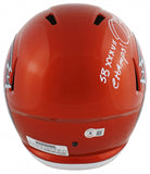 Mike Alstott Signed Tampa Bay Buccaneers Full-Size Helmet (Beckett) 2 Inscribed