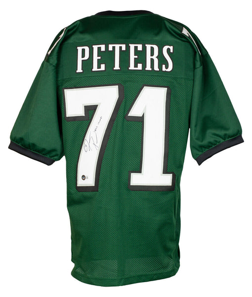 Jason Peters Signed Custom Green Pro Style Football Jersey SB LII Champs BAS