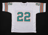 Mercury Morris Signed Dolphins Jersey Inscibd 1972 Perfect Season (Beckett) R.B.