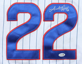 Addison Russell Signed Chicago Cubs Majestic Authentic Jersey (JSA) 2016 Champs