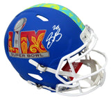 Saquon Barkley Signed Blue SB LIX Full Size Authentic Helmet Eagles PSA 195225