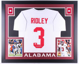 Calvin Ridley Signed Alabama Crimson Tide 35x43 Custom Framed Jersey (JSA COA)