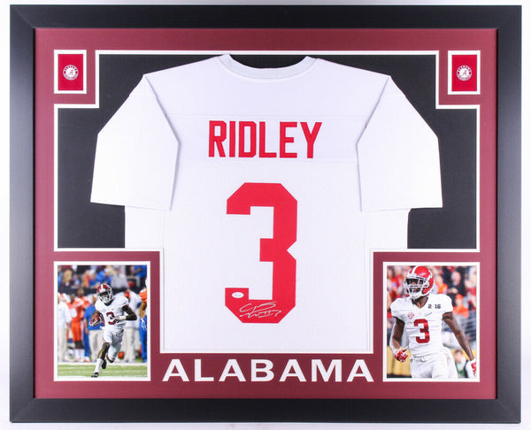 Calvin Ridley Signed Alabama Crimson Tide 35x43 Custom Framed Jersey (JSA COA)