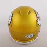 Nick Bolton Signed Kansas City Chief Flash Alternate Speed Mini Helmet (Beckett)