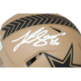 Luke Schoonmaker Signed Dallas Cowboys 23 Salute Mini Helmet Beckett 43116