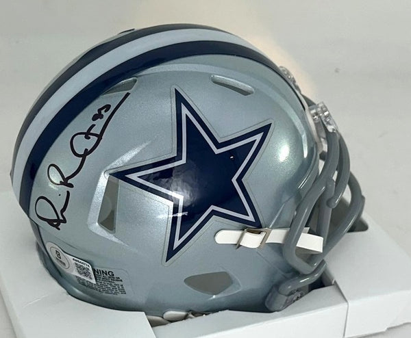 Cowboys HOF'er MICHAEL IRVIN Signed Riddell Speed Mini Helmet AUTO - BAS