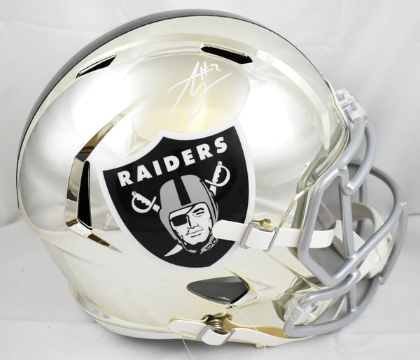 Ashton Jeanty Autographed Raiders F/S Chrome Speed Helmet - Beckett W Hologram