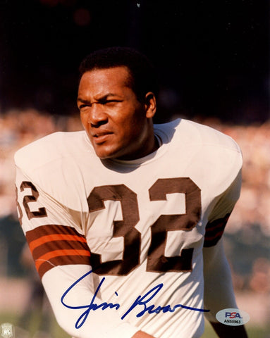 Jim Brown HOF Signed/Auto 8x10 Photo Cleveland Browns PSA/DNA 188100