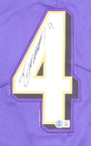 Zay Flowers Signed Baltimore Ravens Jersey (Beckett) Ex-Boston College