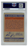 Julius Erving Autographed Virginia Squires 1972 Topps #195 HOF Card PSA 4 59406
