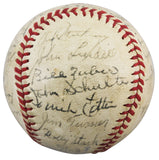 1943 Yankees (28) Dickey, Gordon, McCarthy +25 Signed Oal Baseball BAS #AE13372