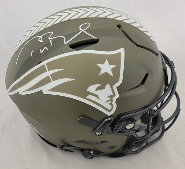 TOM BRADY SIGNED PATRIOTS STS SALUTE TO SERVICE (STS) SPEEDFLEX HELMET FANATICS