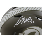 Davante Adams Autographed Los Angeles Rams 22 STS Mini Helmet Beckett WIT 55037