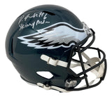 Devonta Smith Signed Eagles FS Speed Replica Helmet Skinny Batman Fanatics