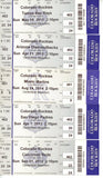Colorado Rockies 250 Quantity Ticket Lot From Seasons 1995-2014 56243