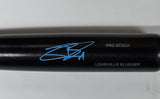 Brewers JACKSON CHOURIO Signed Louisville Slugger Black Bat AUTO - BAS