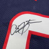 Autographed/Signed Arian Foster Houston Blue Football Jersey Beckett BAS COA