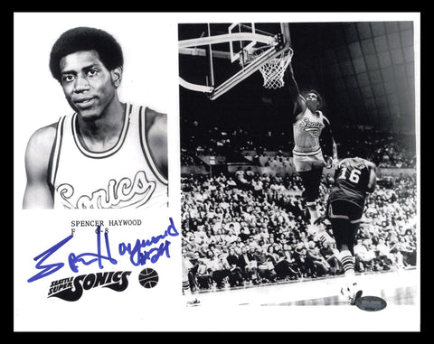 Spencer Haywood Autographed 8x10 Photo Seattle Supersonics MCS Holo #87404