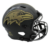 Teddye Buchanan Signed Baltimore Ravens Speed Replica STS 4 NFL Helmet