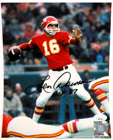 Len Dawson Autographed 8x10 Photo Kansas City Chiefs | JSA COA