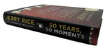 Jerry Rice Signed/Autographed Book "50 Years, 50 Moments" 49ers JSA 191010