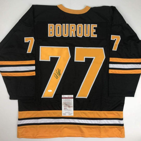 Autographed/Signed RAY BOURQUE Boston Black Hockey Jersey JSA COA Auto