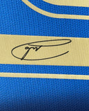 Framed Autographed/Signed Andrea Pirlo 35x39 Italy Blue Jersey Beckett COA