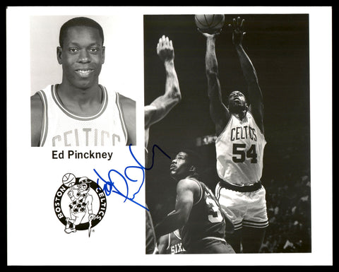 Ed Pinckney Autographed Signed Team Issued 8x10 Photo Boston Celtics 190631