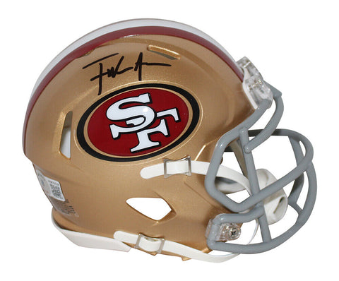 Frank Gore Autographed/Signed San Francisco 49ers Speed Mini Helmet BAS 34041