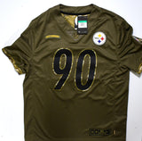 TJ Watt Signed Steelers Nike Salute To Service Ltd. Player Jersey-BA W Holo*Gold