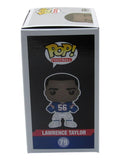 Lawrence Taylor HOF Signed/Auto Funko Pop #79 NY Giants Beckett Witness 200090