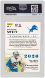 D'Andre Swift Signed Lions 2020 Panini Chronicles Rookie Card #32 - (PSA/DNA)
