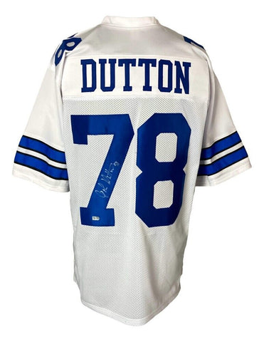 John Dutton Signed Dallas Cowboys Jersey (Sports Integrity) 1975 NFL Sack Leader