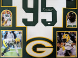 FRAMED GREEN BAY PACKERS DEVONTE WYATT AUTOGRAPHED SIGNED JERSEY JSA COA