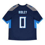 Calvin Ridley Autographed Tennessee Titans Navy Nike Game Jersey Fanatics