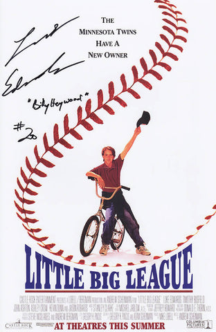 Luke Edwards Signed Little Big League 11x17 Movie Poster - (SCHWARTZ COA)