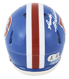 Broncos Randy Gradishar "HOF 24" Signed 1975-96 TB Speed Mini Helmet BAS Witness