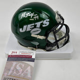 Autographed/Signed Mark Gastineau New York Jets Mini Football Helmet JSA COA