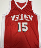 SAM DEKKER Signed Custom Replica Badgers Red Jersey AUTO - BAS