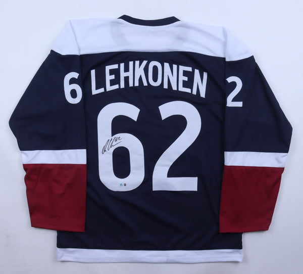 Artturi Lehkonen Signed Colorado Avalanche / Rockies Throwback Jersey (Beckett)