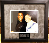 Muhammad Ali & Mickey Mantle Autographed 8x10 Photo Framed Beckett LOA