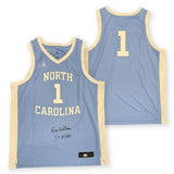 Roy Williams Autographed North Carolina Tar Heels UNC Jordan Jersey JSA Blue