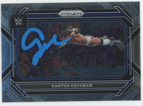 Santos Escobar WWE Authentic Signed 2023 Panini Prizm #59 Card BAS #BS86775
