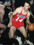 Lenny Wilkens Signed Hawks Jersey (JSA COA) St. Louis All Star Guard 1960-1968