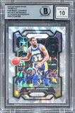 Lakers Magic Johnson Signed 2023 Panini Prizm Ice #185 Card Auto 10! BAS Slabbed