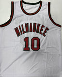 BOB DANDRIDGE Signed Custom Replica White Jersey AUTO - Milwaukee Bucks - BAS