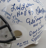 NFL Hall of Famers Multi-Signed (32) Full Size Replica Football Helmet 213068