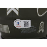 Shaun Alexander Autographed Seattle Seahawks 22 STS Mini Helmet Beckett 46963